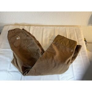 CARHARTT Insulated Double Front Women's Cold Weather Pants Size 14 x‎ 34 Length